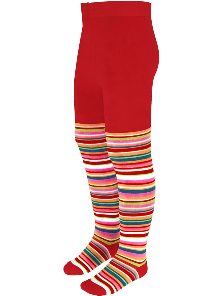 normani Kinder-Ringel-Thermostrumpfhose in Rot günstig kaufen
