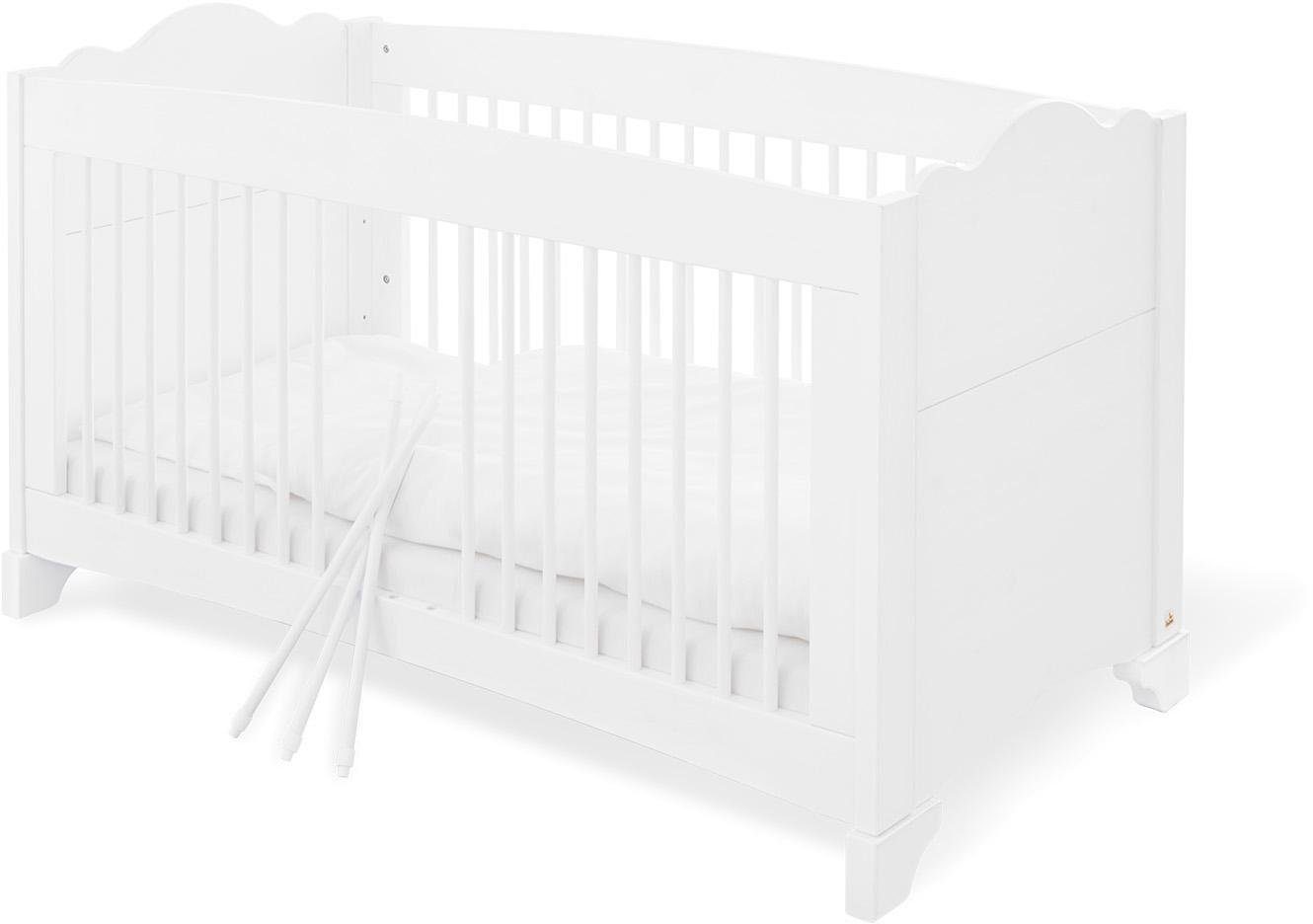 Pinolino® Babymöbel-Set Pino, (Spar-Set, 2-St., Kinderbett, Wickelkommode), extrabreit; mit Kinderbett und Wickelkommode; Made in Europe