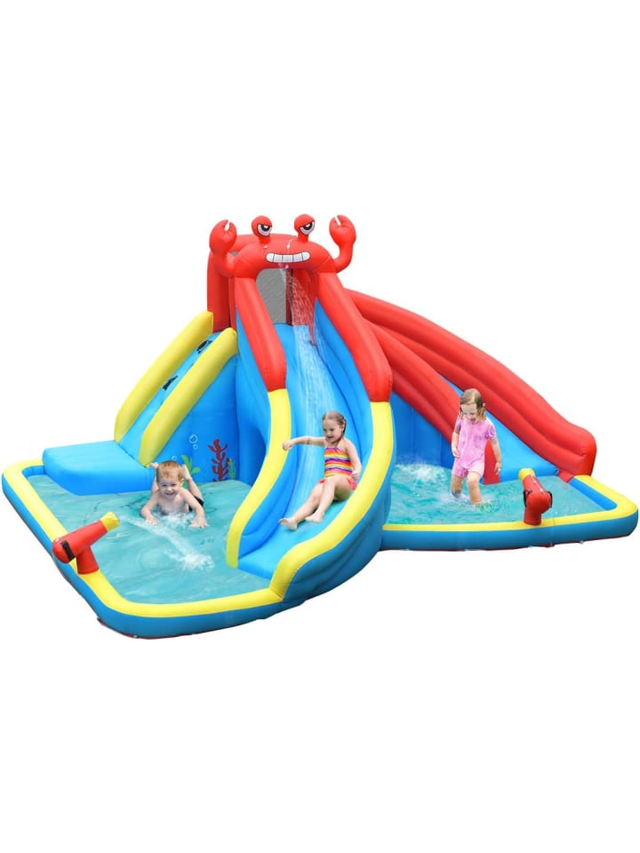 COSTWAY Wasserrutsche Krebs 500x400x250cm in Bunt günstig kaufen onesize