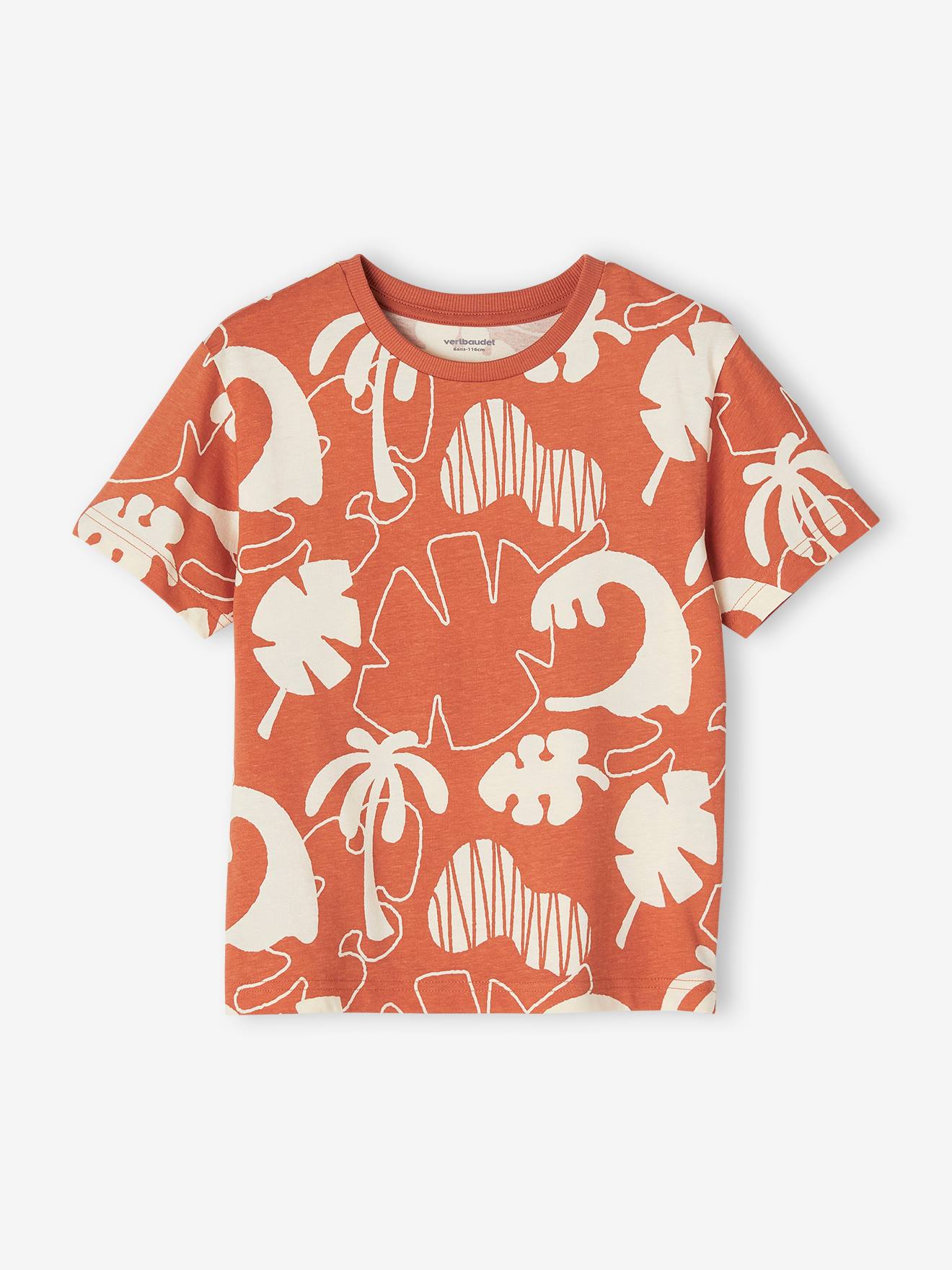 Tee-shirts maxi motifs exotiques garçon vert sauge