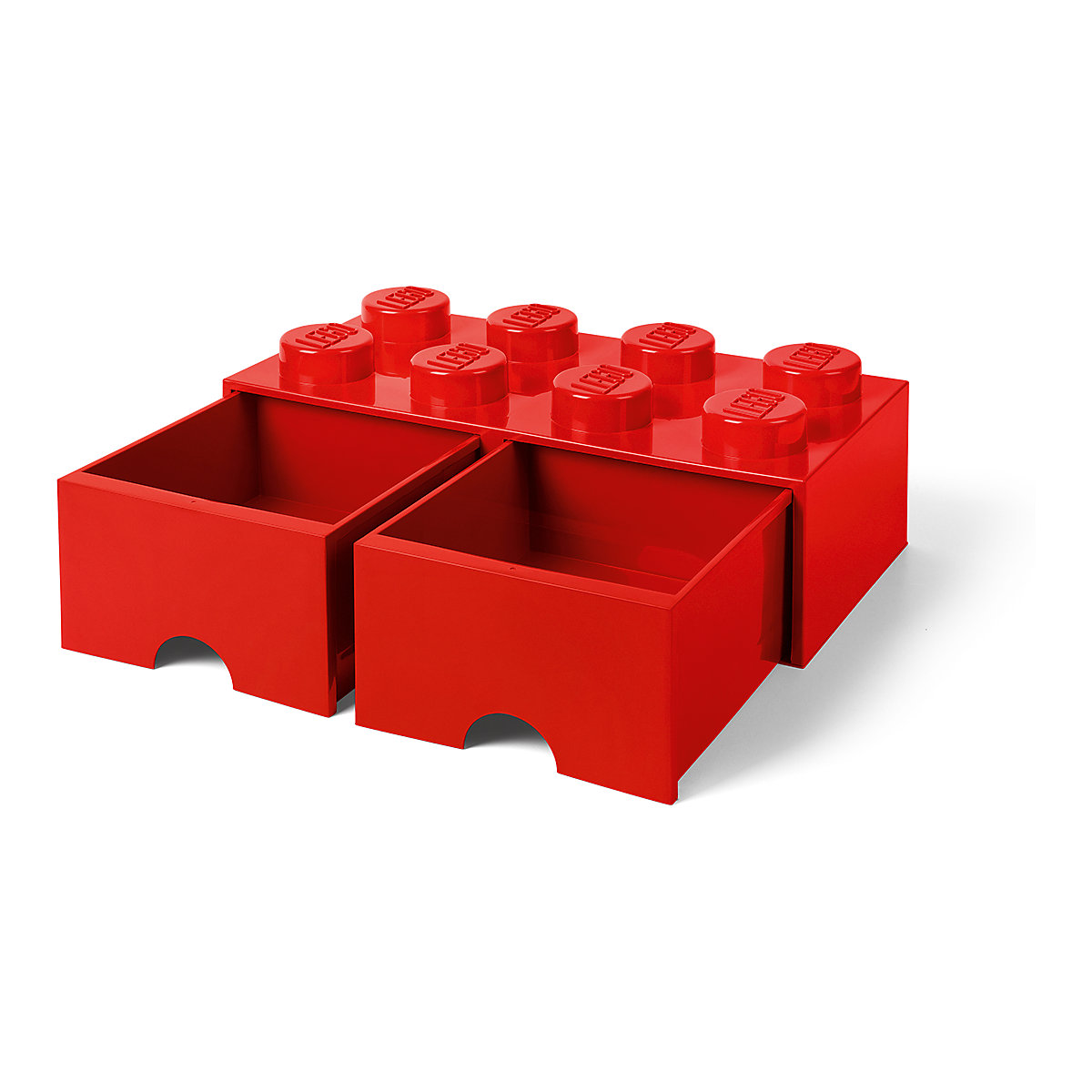 LEGO® Aufbewahrungsbox Storage Brick 8er rot mit Schublade, 50 x 25 x 18 cm