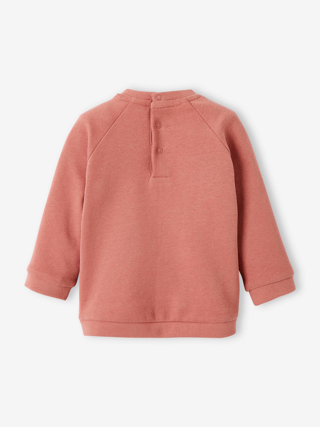 Sweat bébé en molleton personnalisable rouge