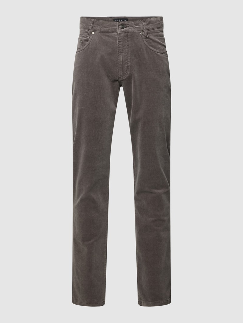 Cordhose im 5-Pocket-Design in hellgrau