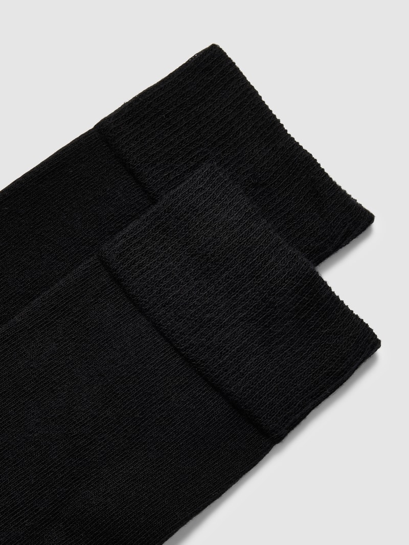 Socken mit hohem Schaft im 2er-Pack in schwarz