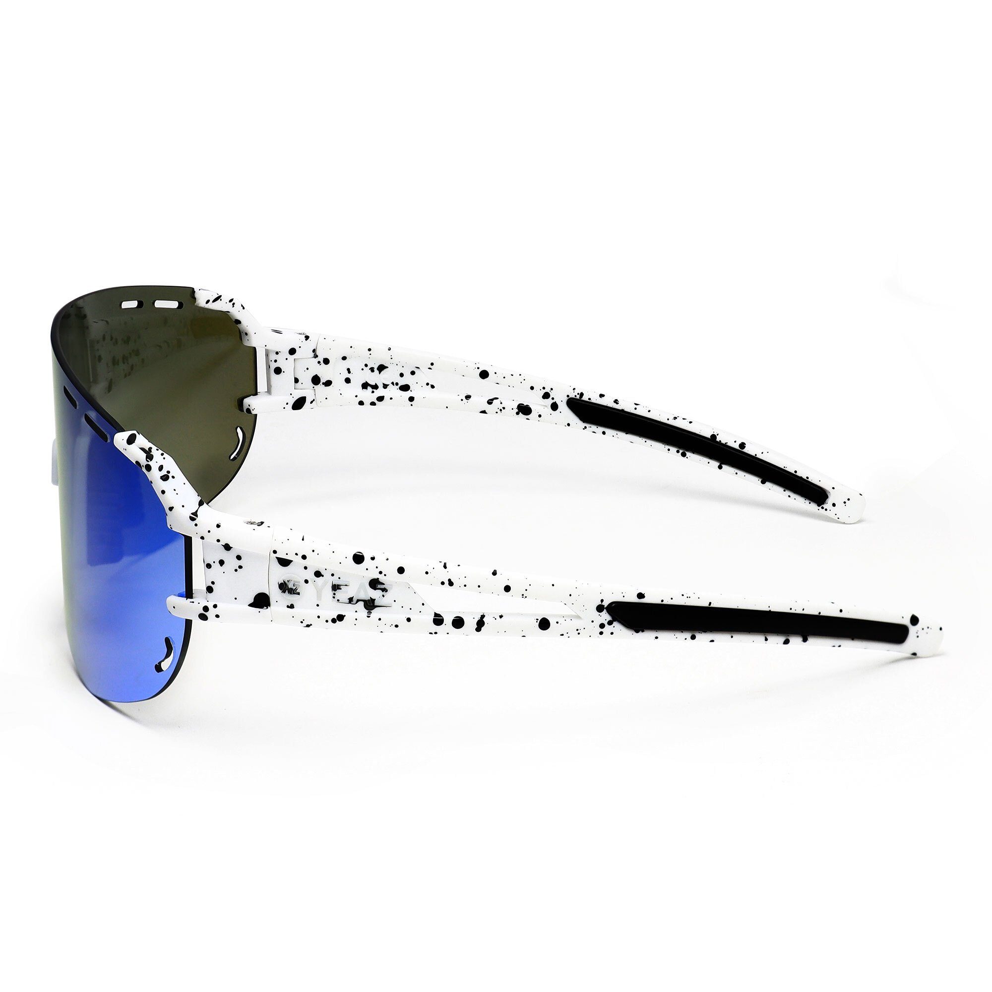 YEAZ Sportbrille SUNGLOW sport-sonnenbrille weiß/blau, Sport-Sonnenbrille