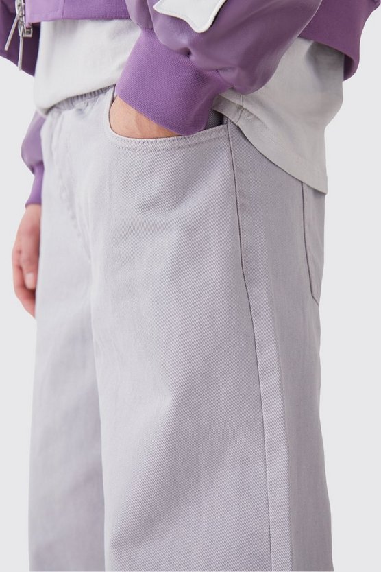 Lockere Jeans mit elastischem Bund