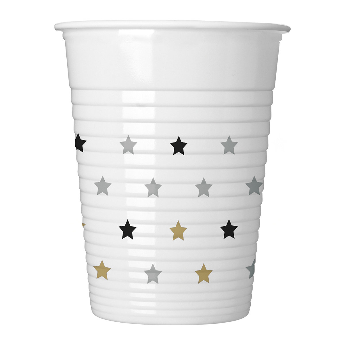 Partybecher/Trinkbecher Sternchen, 200 ml, Kunststoff, 8 Stück