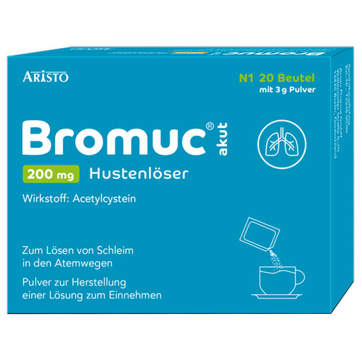 BROMUC akut 200 mg Hustenlöser Plv.z.H.e.L.z.Einn.  20 St  Pulver zur Herstellung einer Lösung zum Einnehmen
