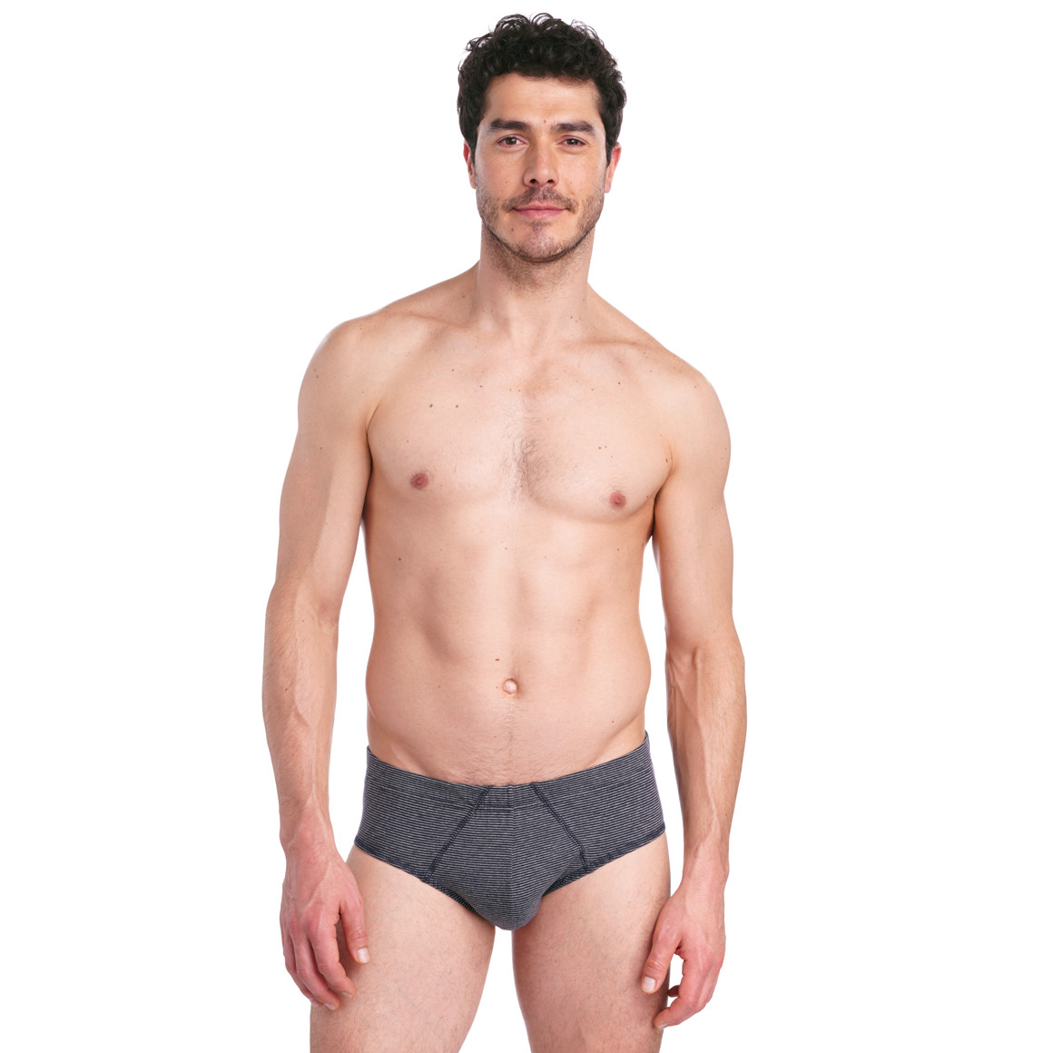 Herren Slip fein gestreift