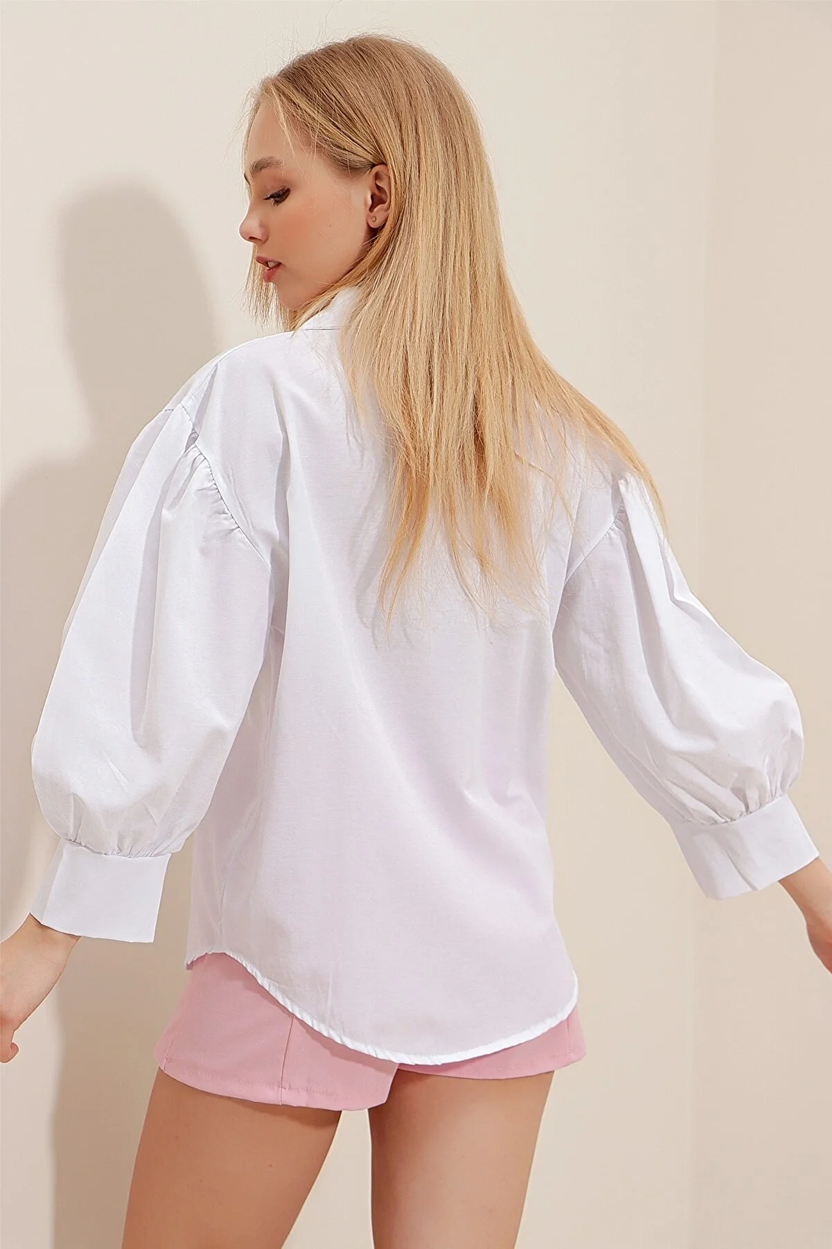 Trend Alaçatı Stili  Hemd - Weiß - Regular Fit