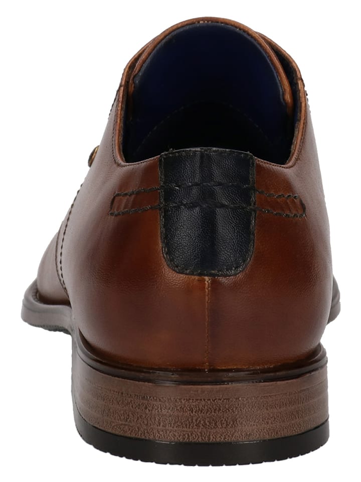 Bugatti Leder-Schnürschuhe 
