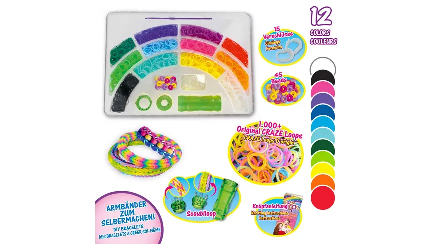 CRAZE - LOOPS Rainbow Box