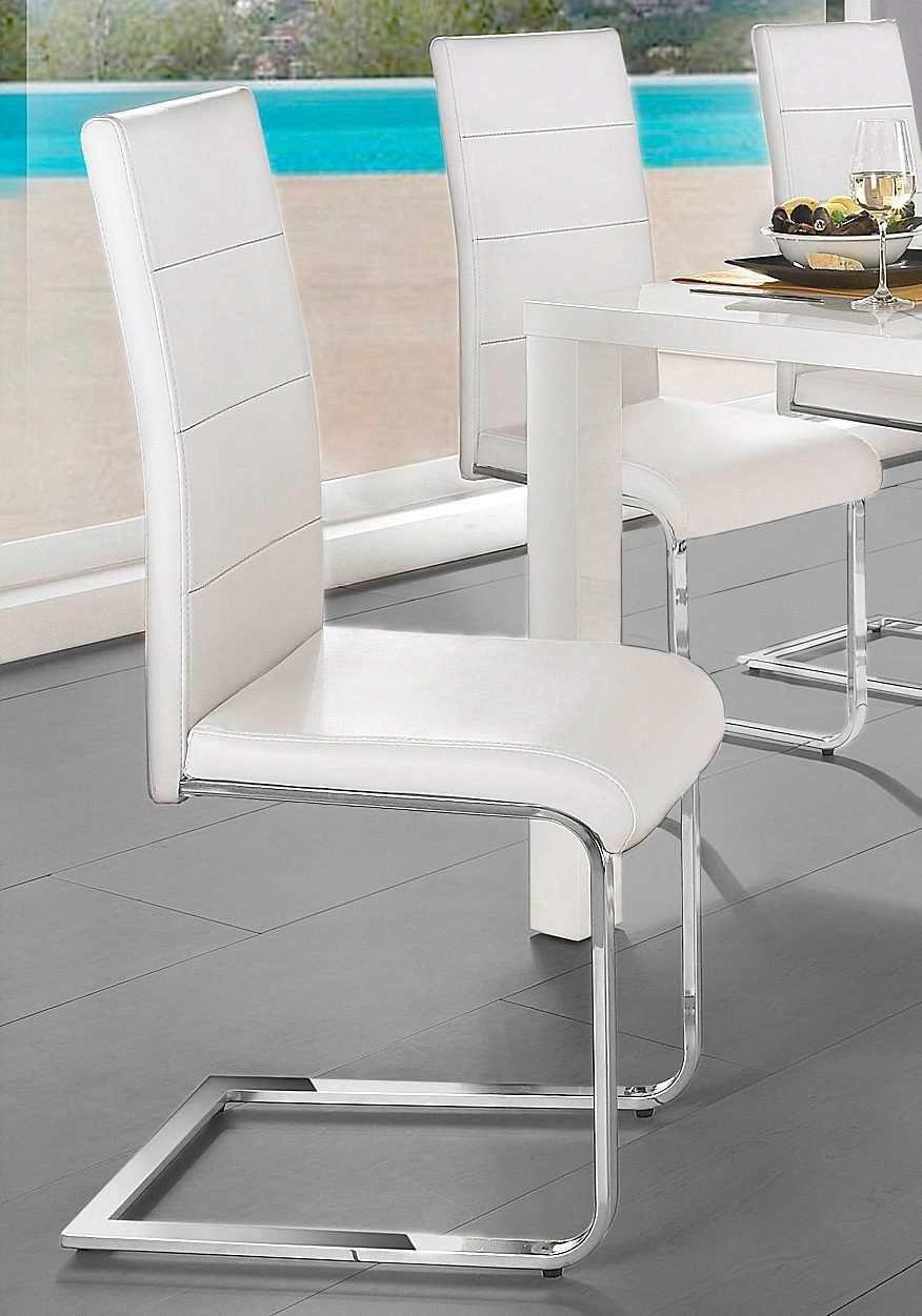 INOSIGN Freischwinger Josy (Set, 2 St), Bezug in Kunstleder, verchromtes Metallgestell
