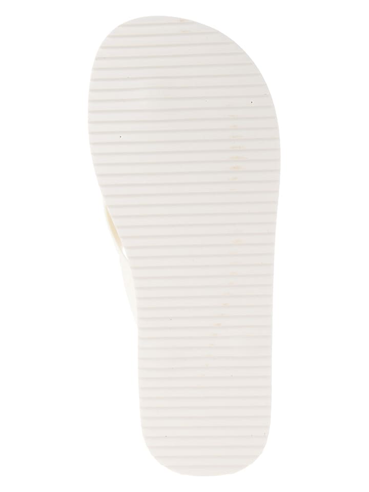 Tommy Hilfiger Shoes Zehentrenner in Creme günstig kaufen