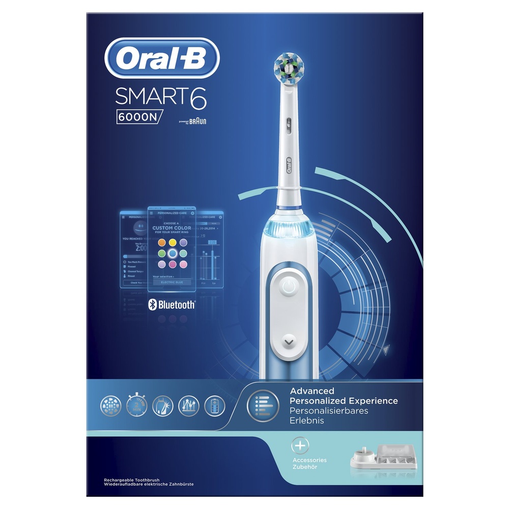 oral-b Oral-B Smart 6 6000N Blue Brosse À Dents Électrique Brosse À Dents Electrique