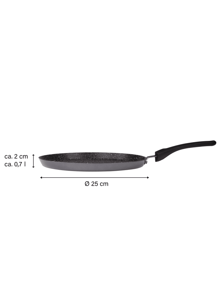Stoneline Crepe Pfanne 25 cm in Schwarz günstig kaufen Ø 25 cm