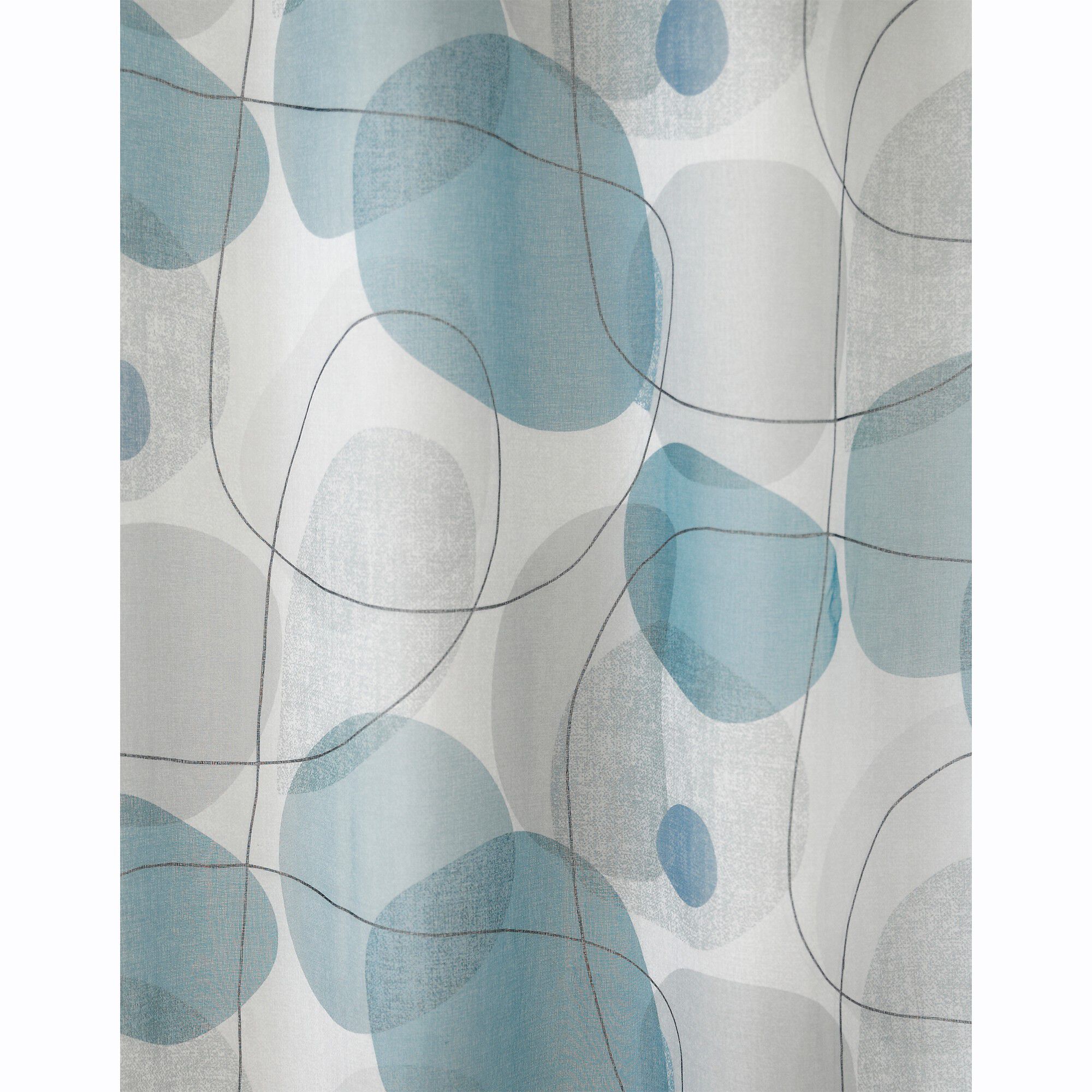 Panneau voile finition oeillets motif galets