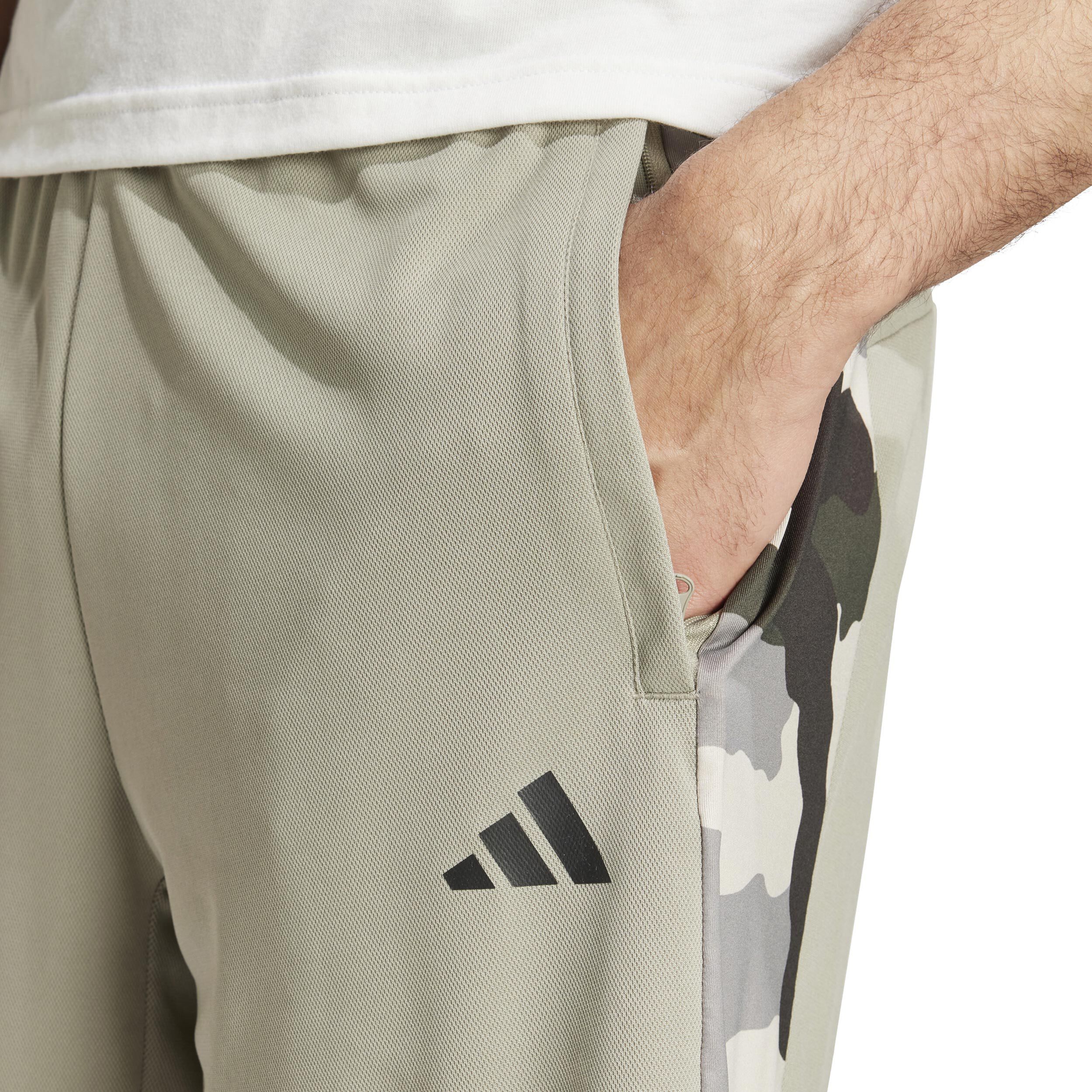 Camo 1/4 Zip Shorts Herren - Oliv