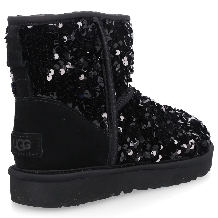 UGG - Stiefeletten CLASSIC MINI Pailletten - schwarz