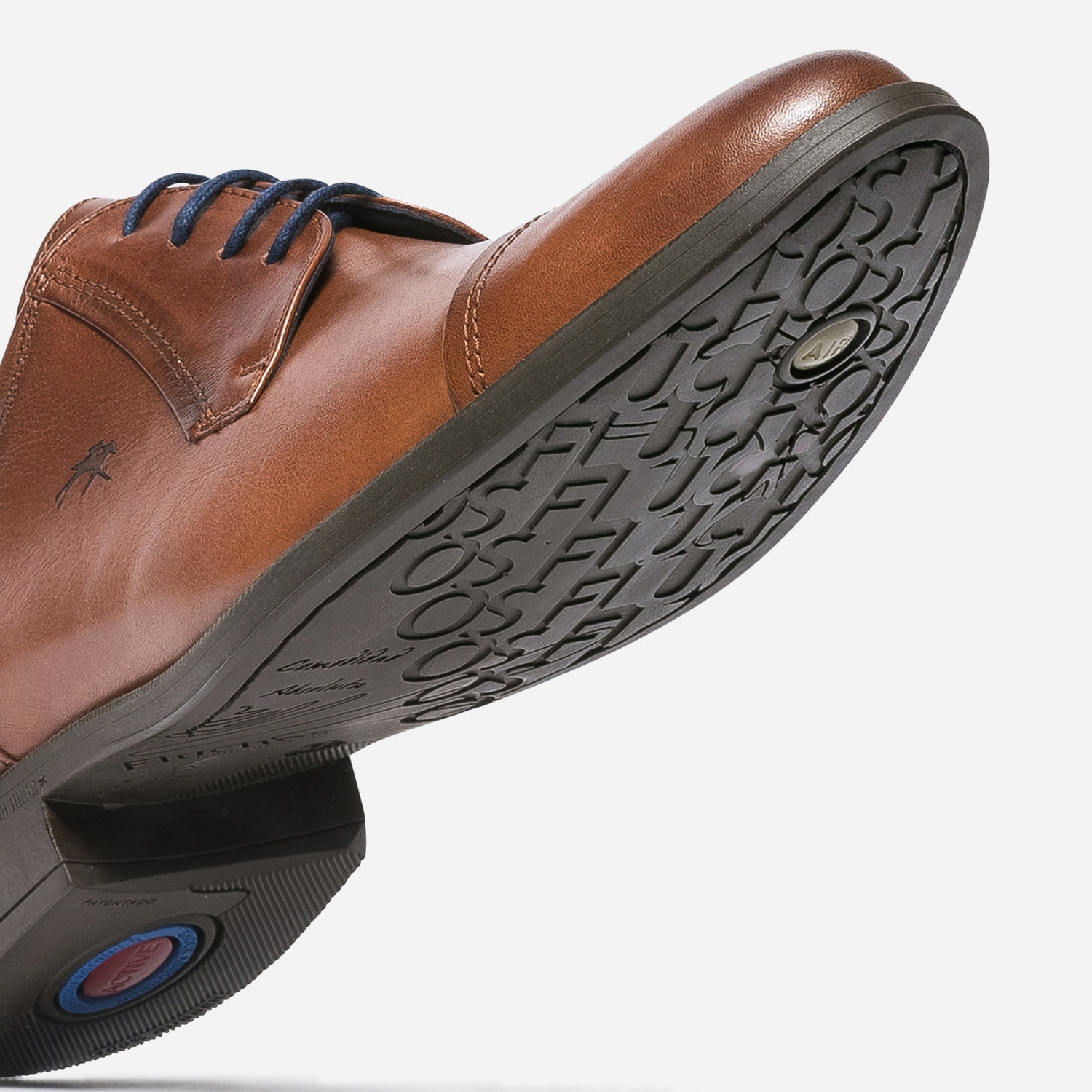 Derby FLUCHOS cognac en cuir
