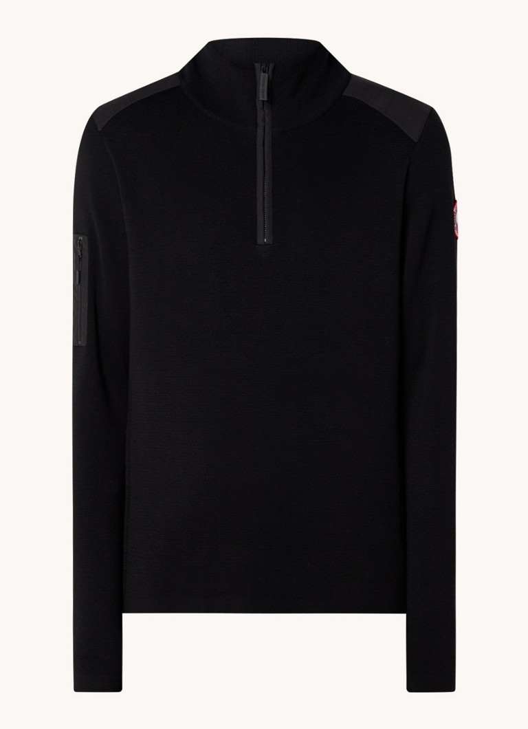 Canada Goose Stormont fine-knit wool pullover with half zip