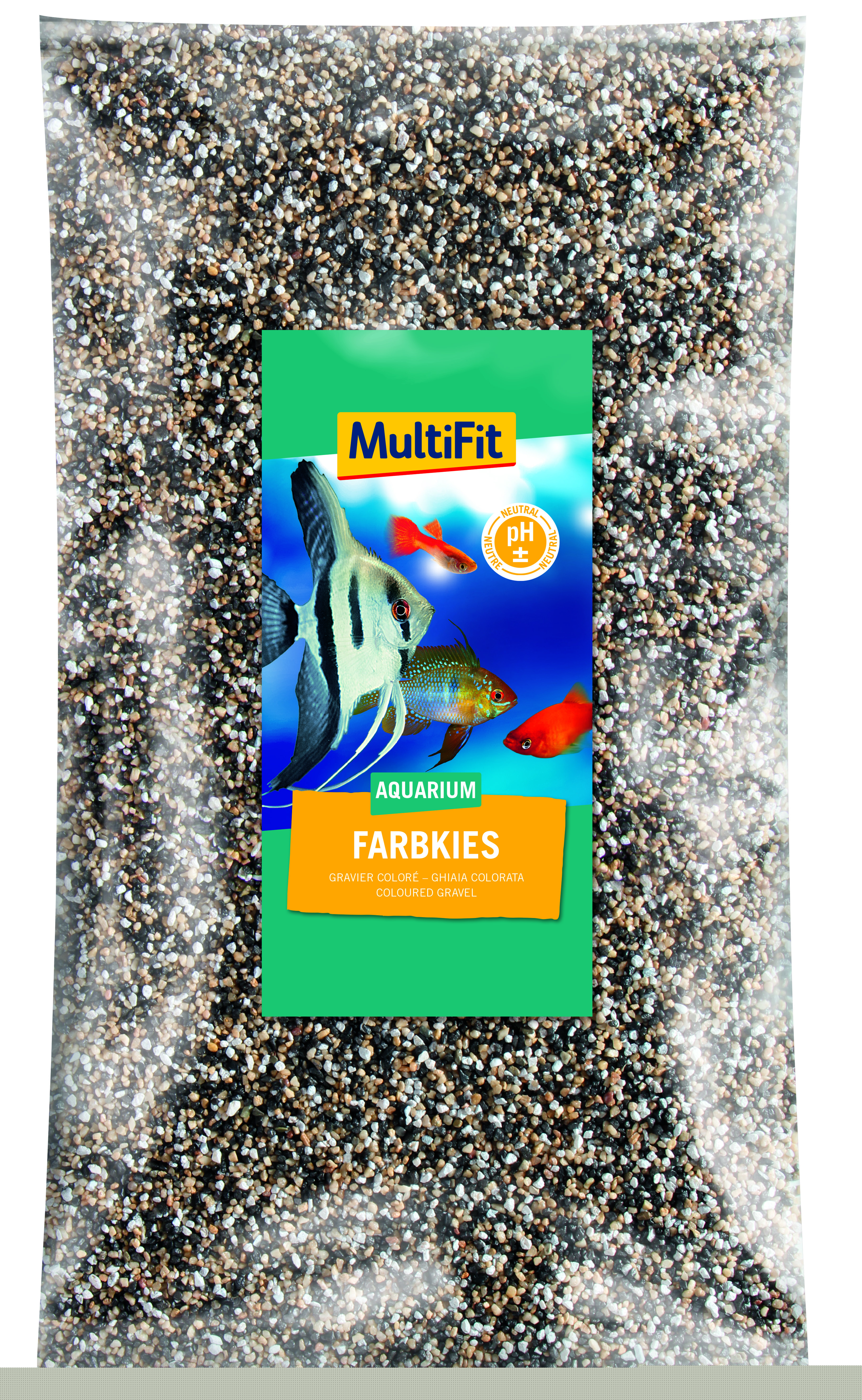 MultiFit Bodengrund MultiFit Farbkies 2-3mm 5Kg beige