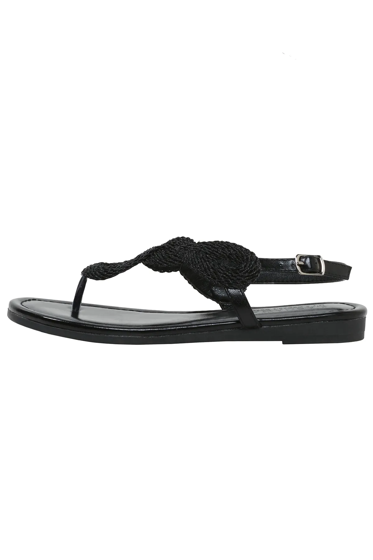 LASCANA  Sandalette - Schwarz - Flacher Absatz