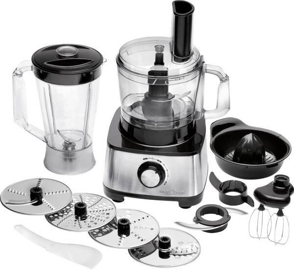 Profi Cook Küchenmaschine PC-KM 1063 1.2 L 1200 Gehäuse: Edelstahl, Dose: Kunststoff Schwarz, Grau