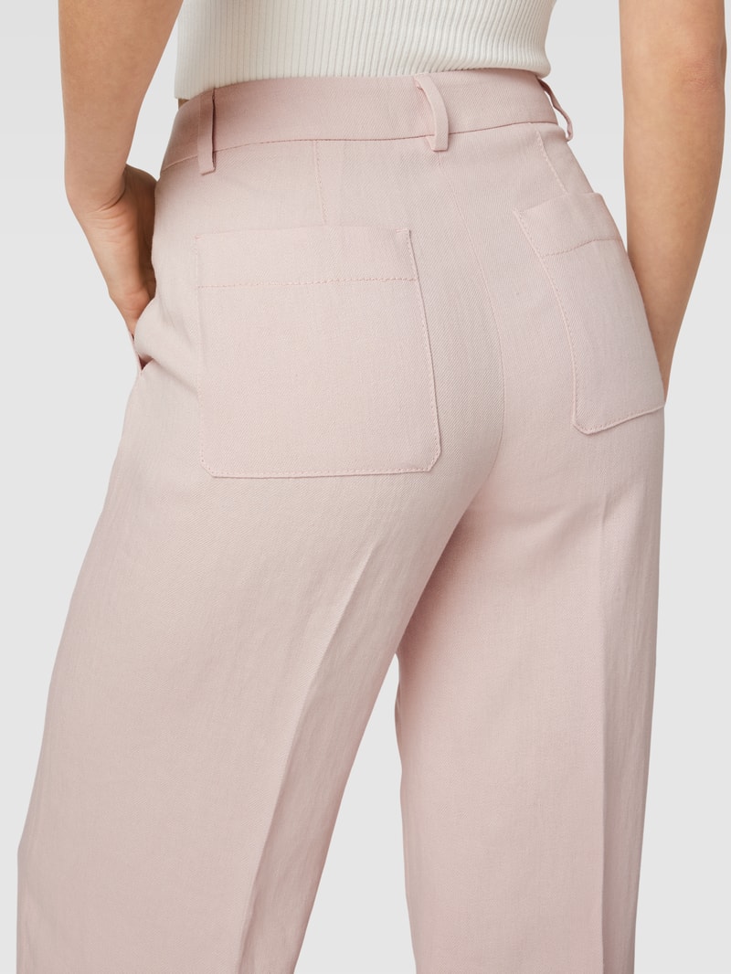 Hose mit Bügelfalten in rosé