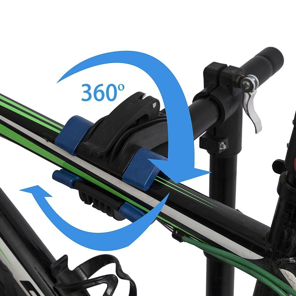 Mucola Fahrrad-Montageständer Fahrradmontageständer 360° drehbar höhenverstellbar Reparaturständer (Stück), Lackschonend