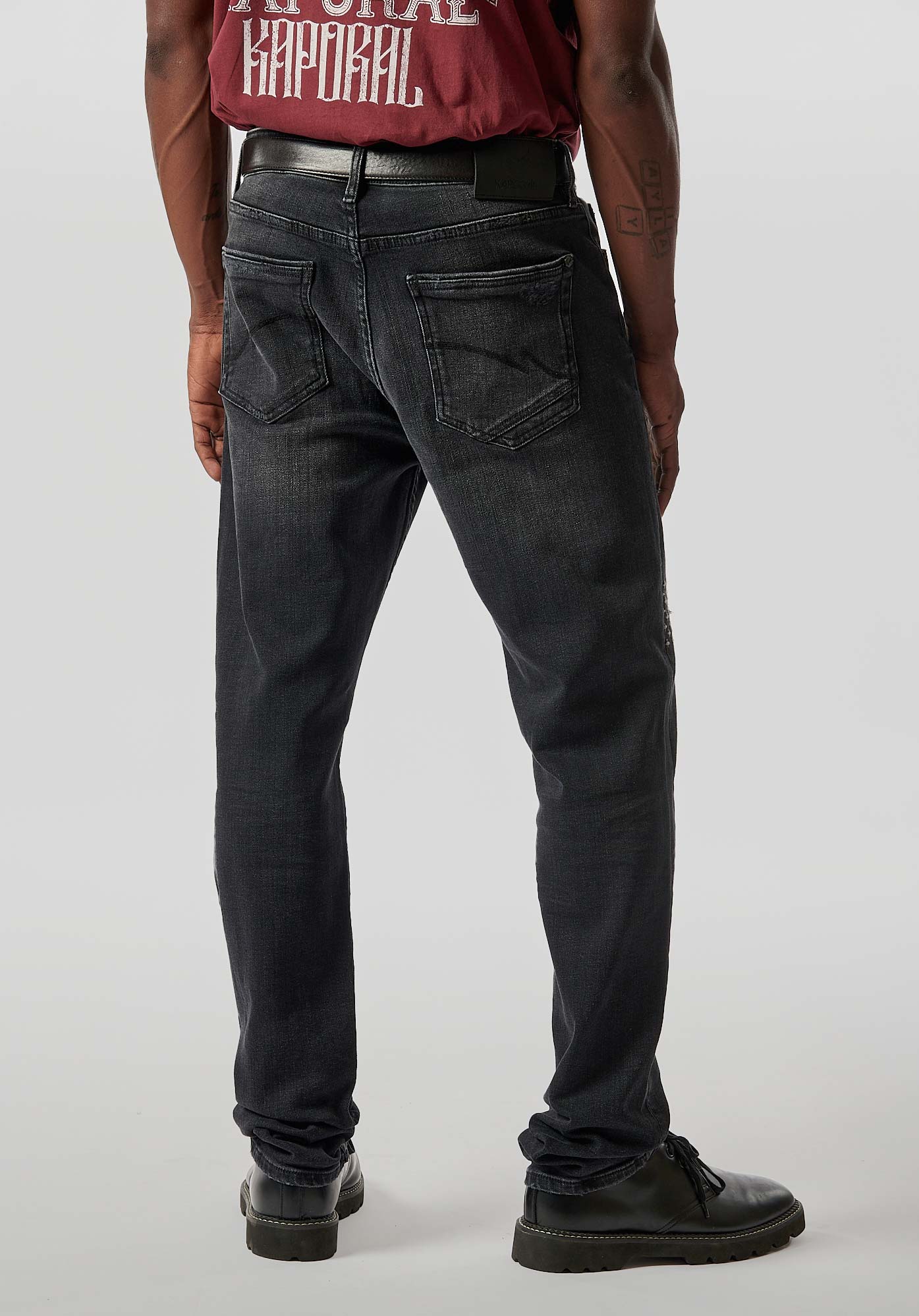 DARKO  Jean slim noir homme