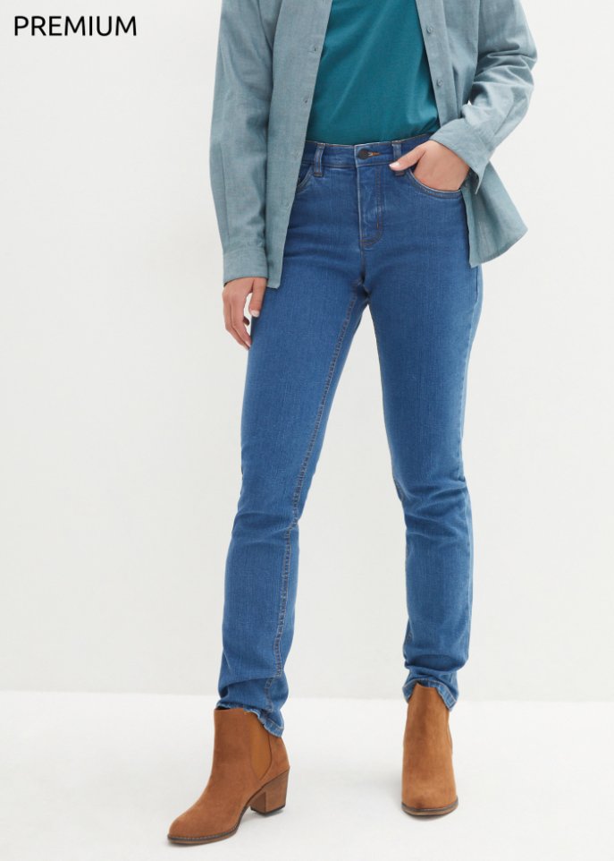 Essential Basic Stretch-Jeans, Straight