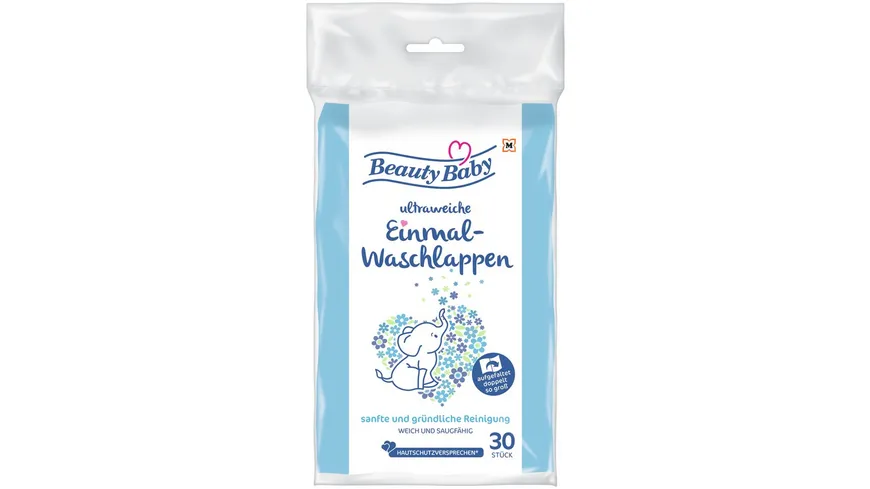 Beauty Baby ultraweiche Einmal-Waschlappen