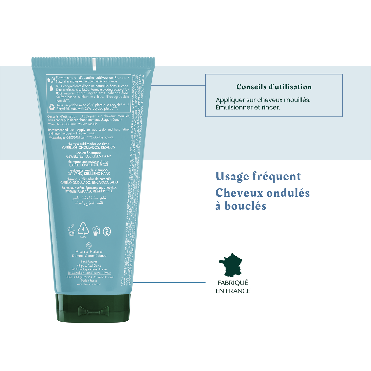 René Furterer Shampoing activateur de boucles Sublime Cur - Cheveux bouclés
