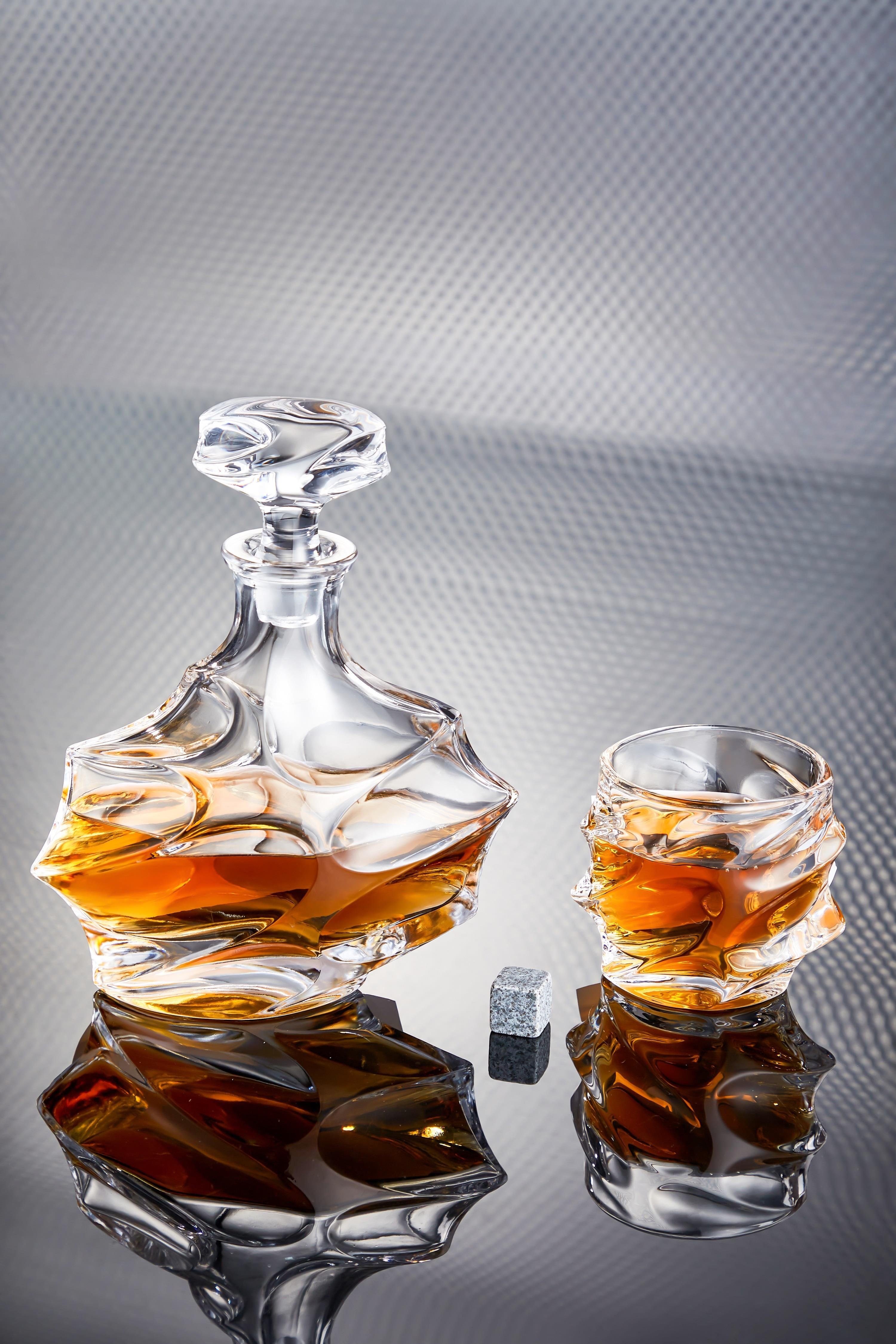 echos Gläser-Set Eco-5010, Glas, Whiskey Geschenkset 6-teilig, Edle Geschenk- und Aufbewahrungsbox, Kalk-Natron-Glas, 100% Bleifrei