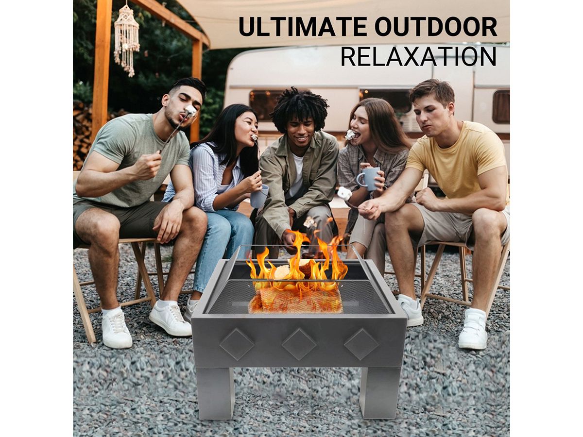HEAT Outdoor Living Kvadrat Feuerschale