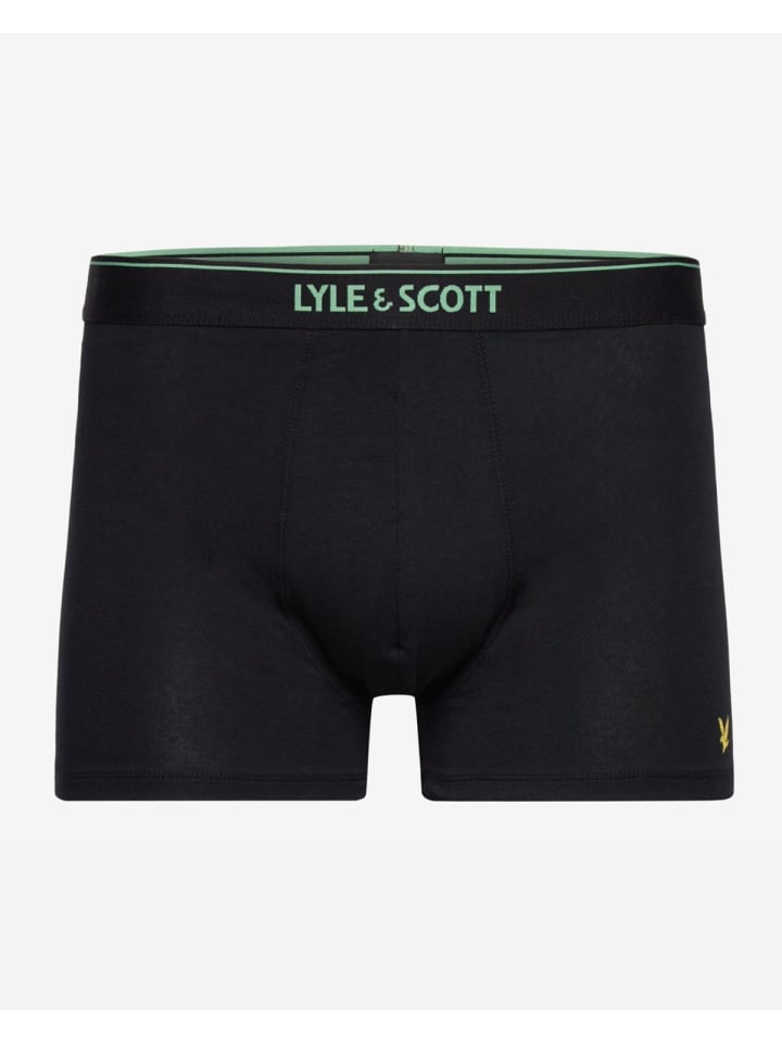 Lyle & Scott Trunks 5-Er Set in Tiefschwarz mit Textbund günstig kaufen S