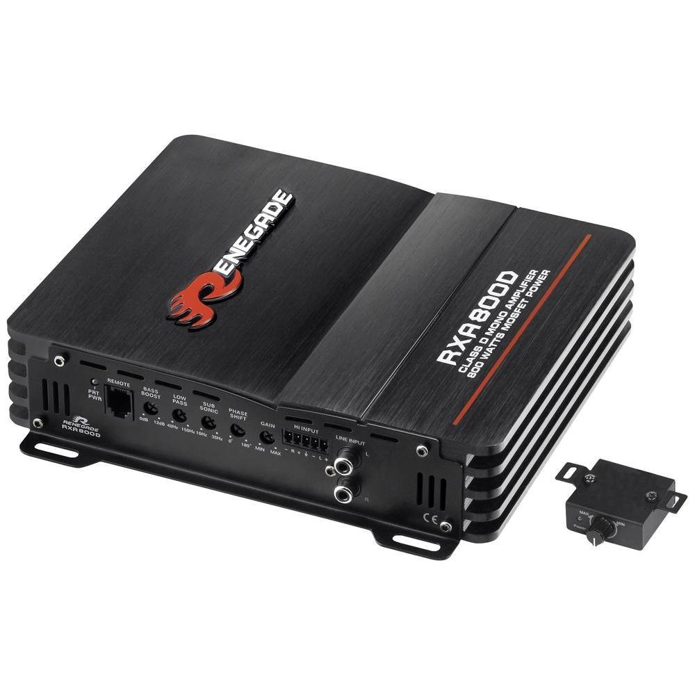 Renegade Monoblock D Auto-Subwoofer (Lautstärke-/Bass-/Höhen-Regelung)