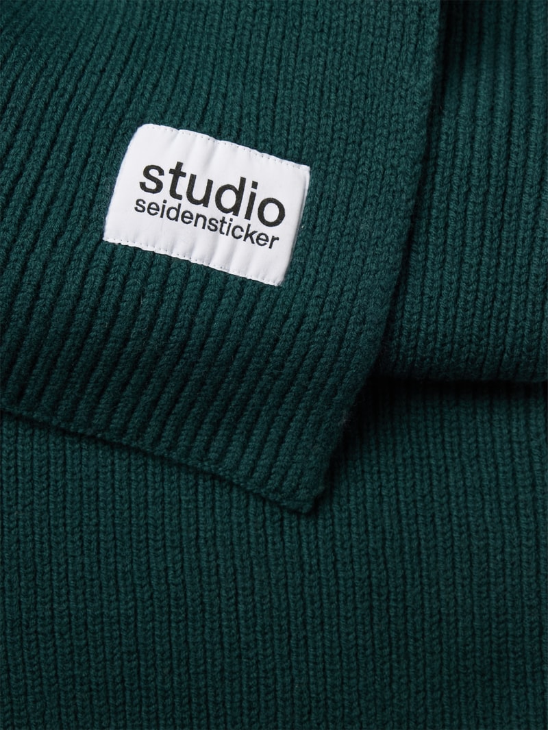 Schal in Strick-Optik Modell 'Studio Scarf 1' in bottle