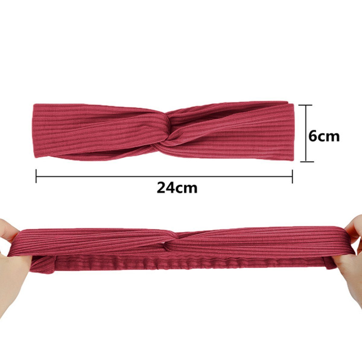 Jormftte Haarband Damen Stirnbänder Elastisch Kopfband Vintage Bandana für Yoga Workout