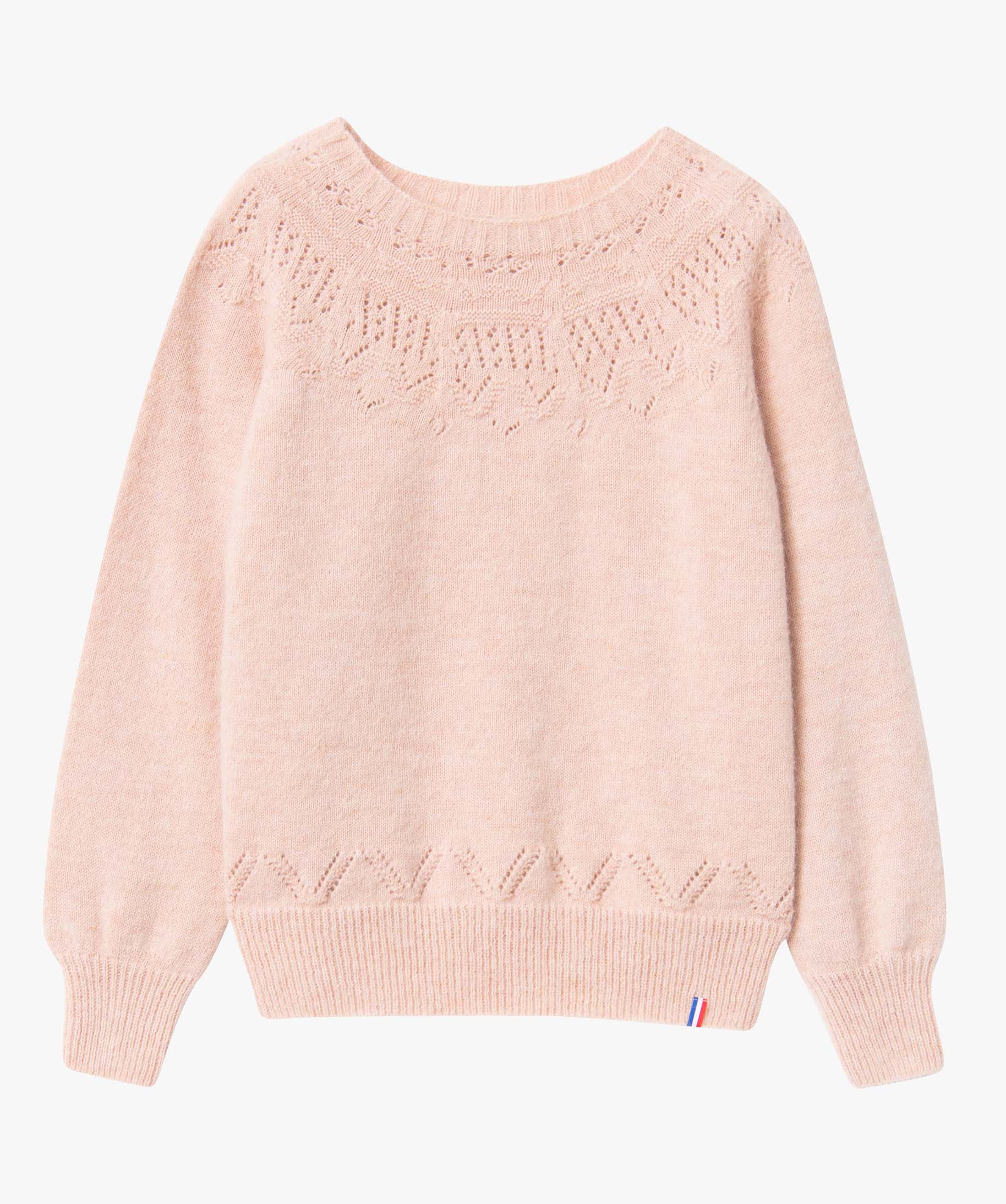 Pull femme en maille 3D innovante rose | GEMO