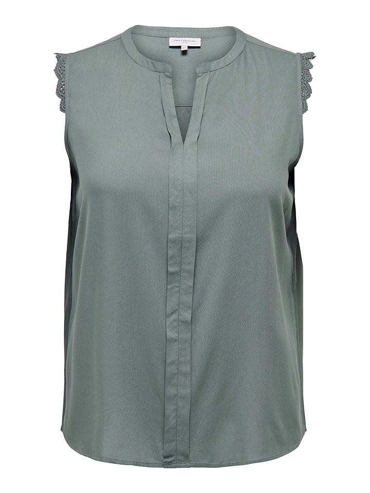 ONLY Carmakoma Bluse in Khaki günstig kaufen