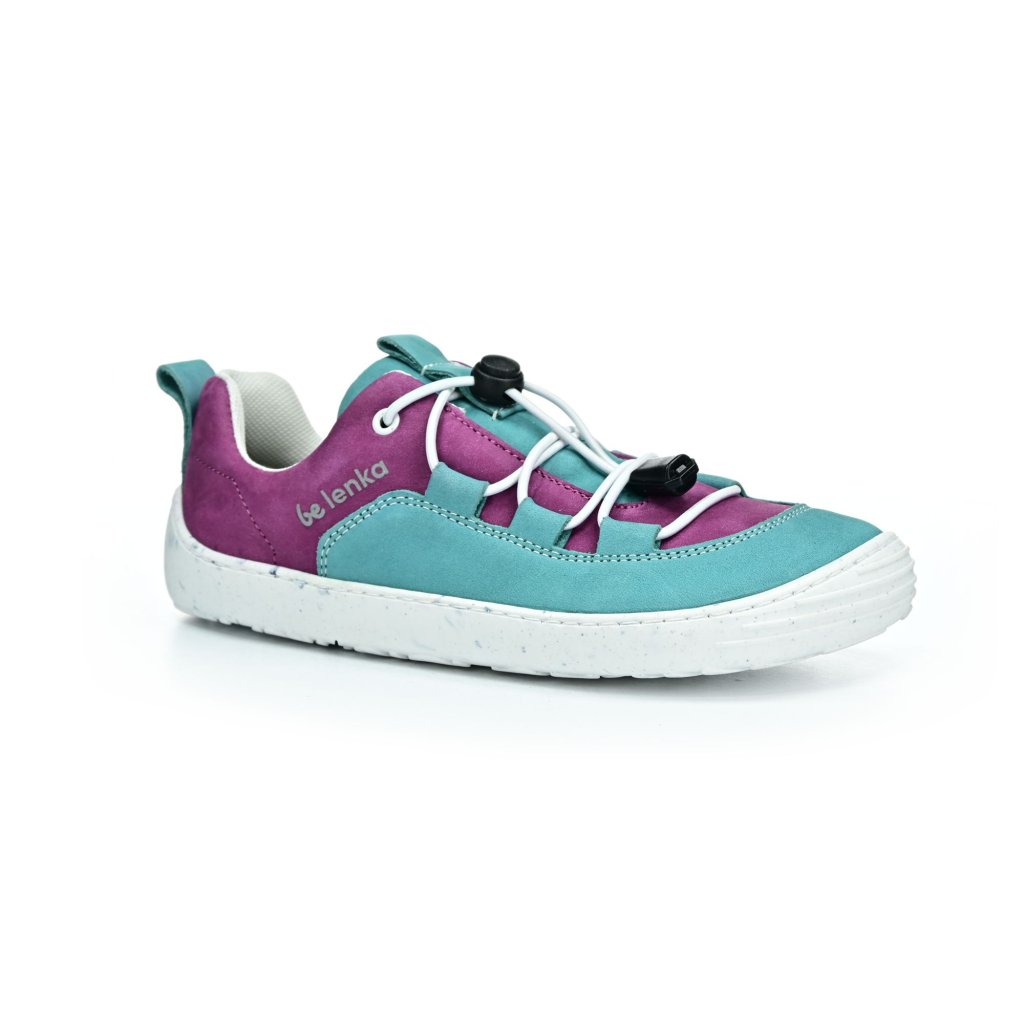 Be Lenka Xplorer Light teal & plum Barfußsneakers