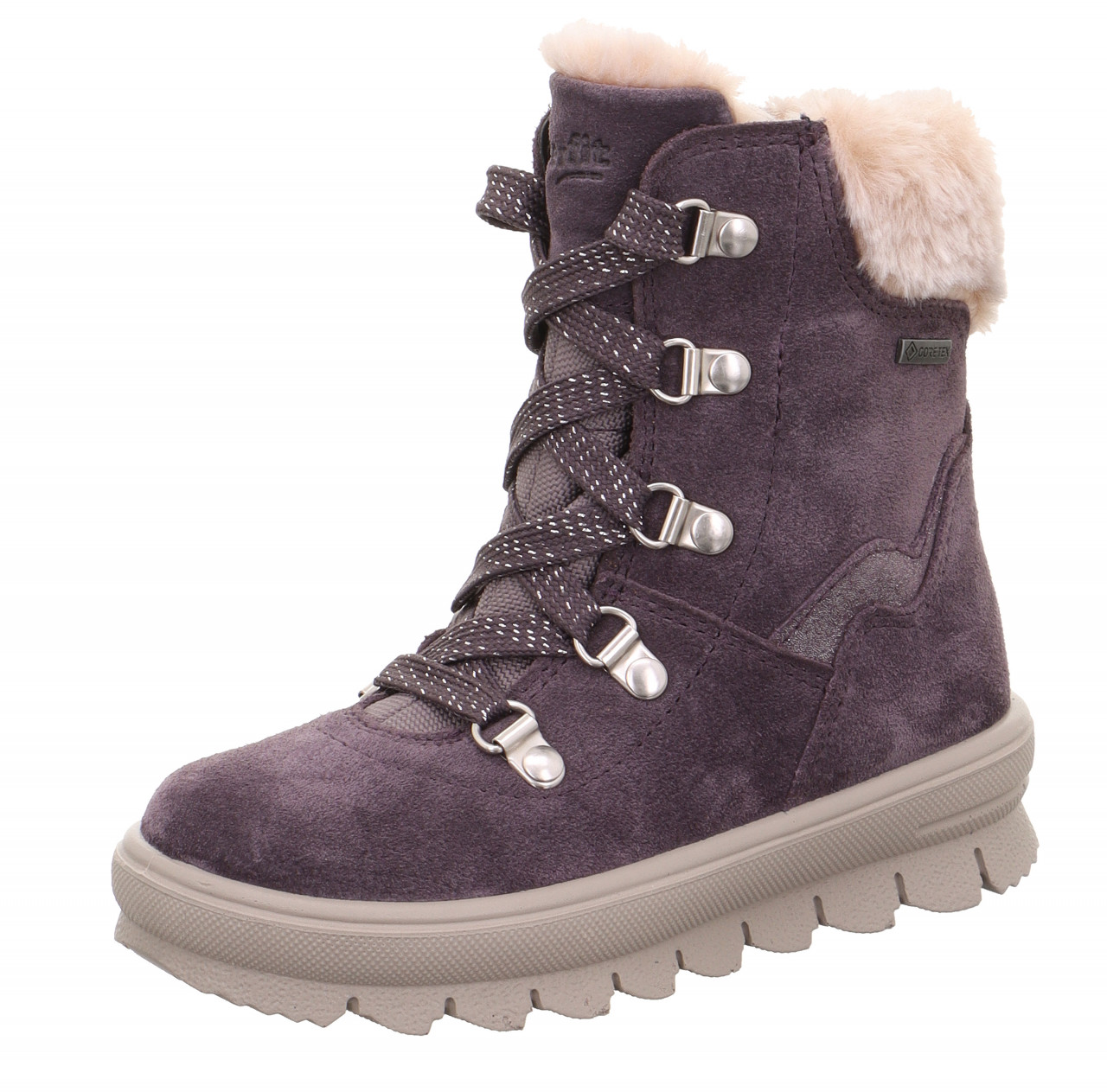 FLAVIA - Lila Boots mit Reißverschluss