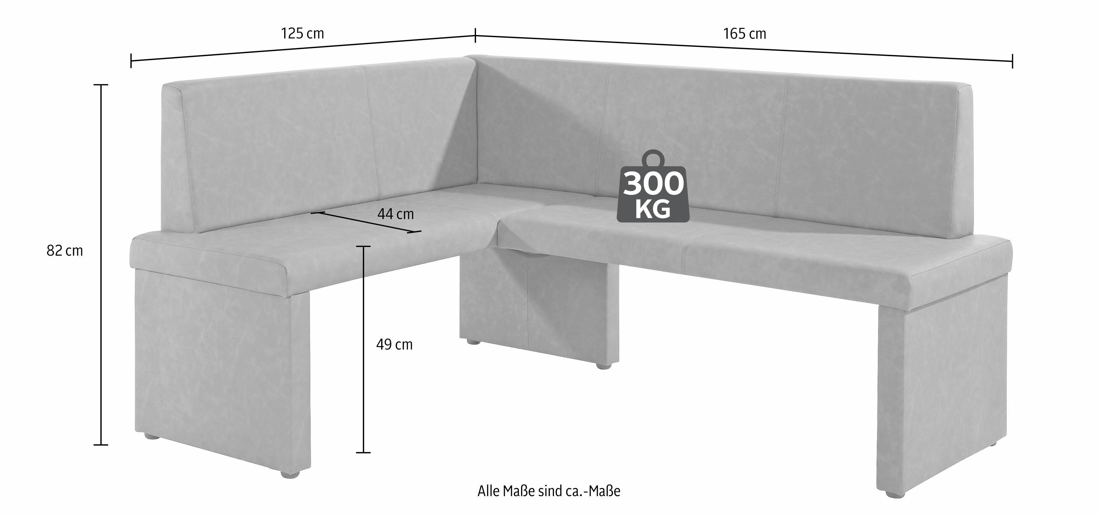 Homexperts Eckbankgruppe, (Set, 4-tlg)