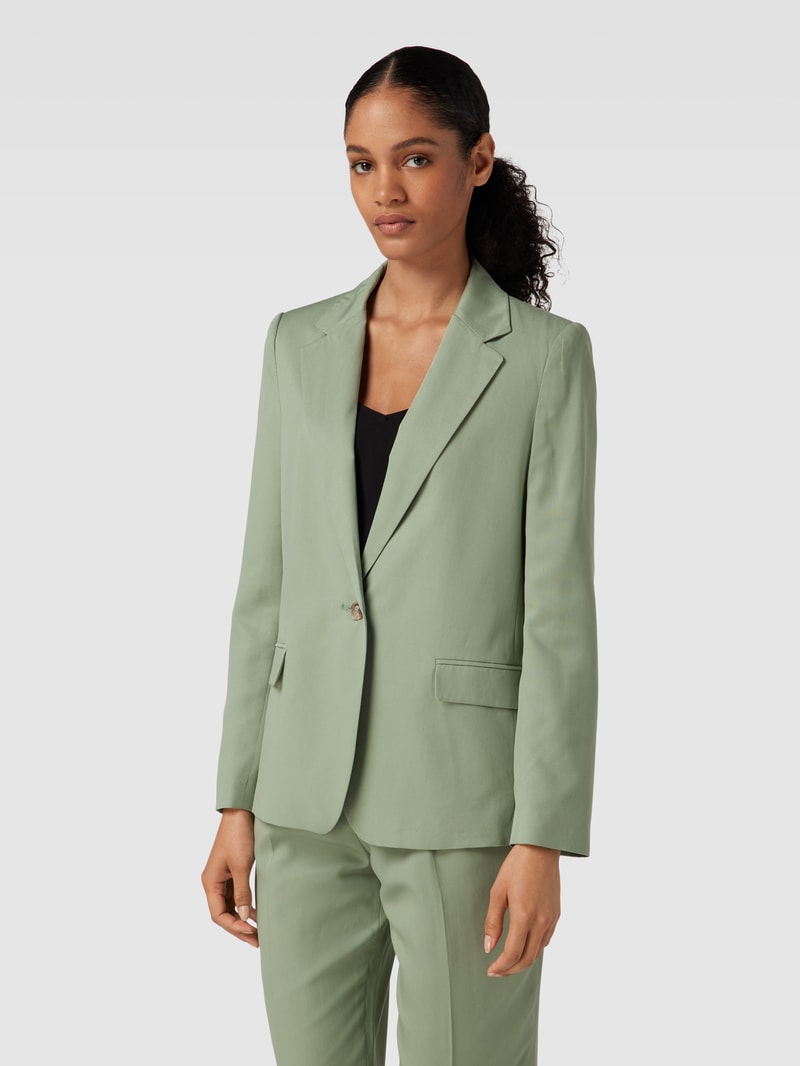 Blazer mit Pattentaschen in schilf