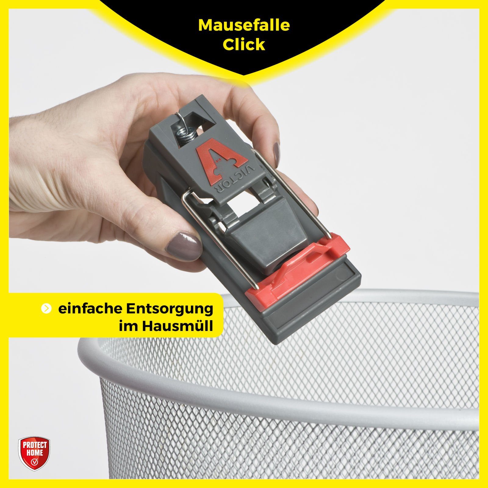 Protect Home Schlagfalle Mausefallen Click - 3 Stück