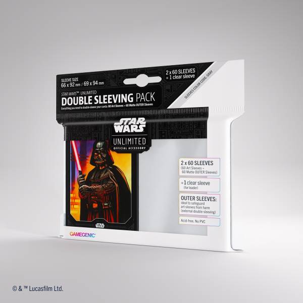 Star Wars: Unlimited Art Sleeves Double Sleeving Pack - Darth Vader (Einzelartikel)