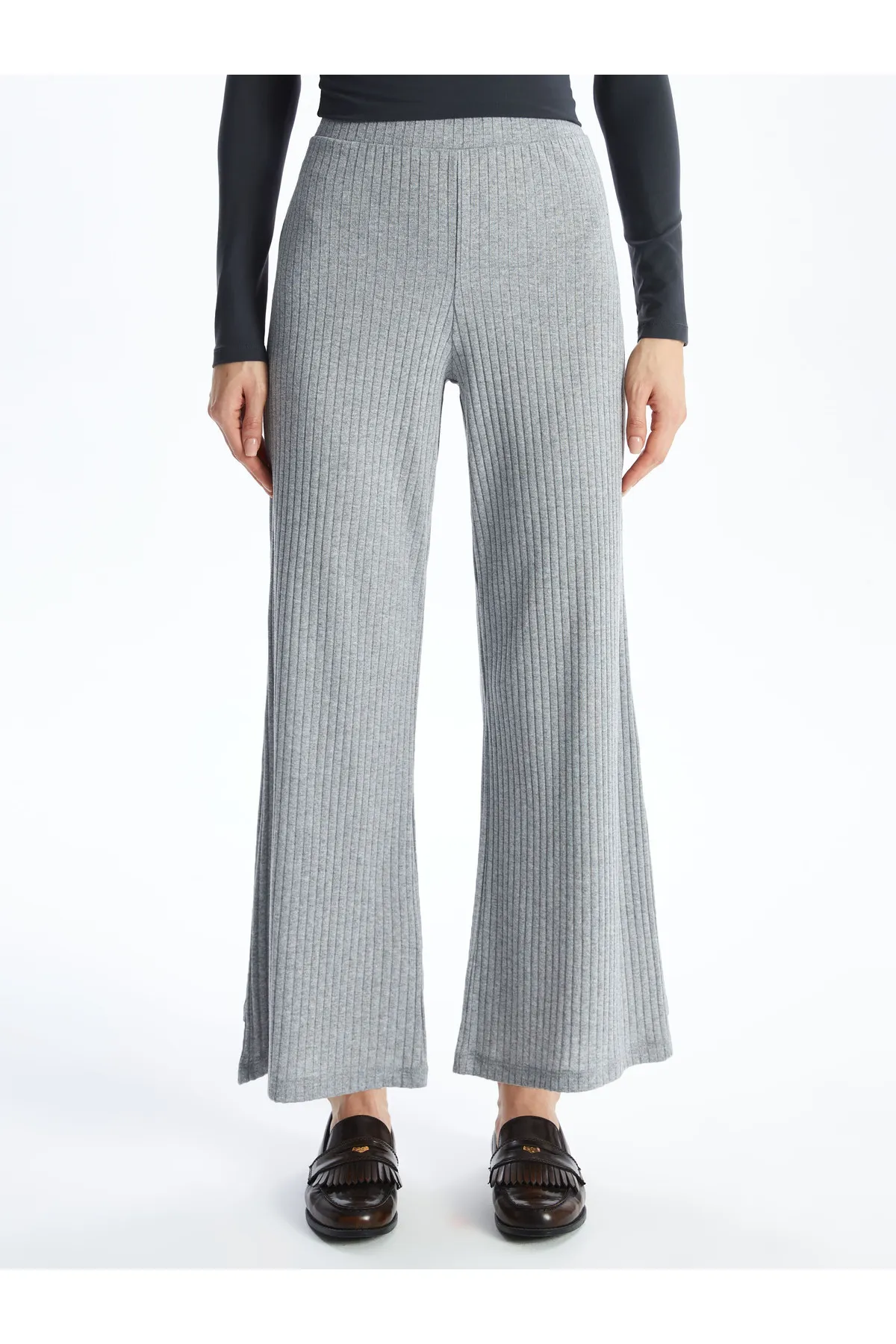 LC Waikiki  Schlichte Damen-Jogginghose mit weitem Bein und elastischem Bund