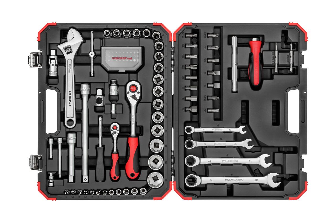 Gedore RED 3300186 R46003097 Komplet nasadnih ključev 1/4